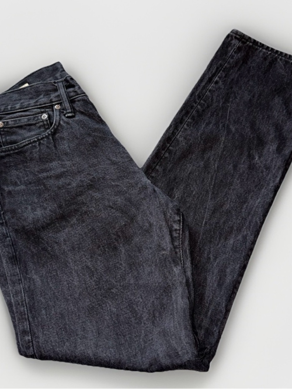 J.Crew Classic Straight Men’s 32x32 Black Washed Denim 100% Cotton - Picture 3 of 8